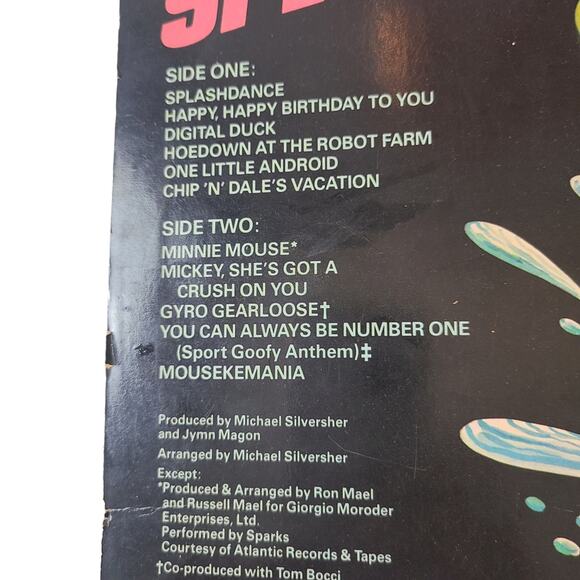 Walt Disney Productions Mickey Mouse Splashdance W/ Minnie Mouse Vinyl Record - Picture 4 of 8